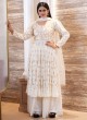 Readymade Embroidered Georgette In Cream