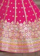 Pink Color Chiffon Embroidered Lehenga Choli