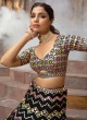 Black Chiffon Sequins Embellished Lehenga Choli