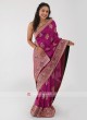 Magenta Color Banarasi Silk Saree