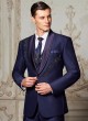Wedding Wear Blue Imported Fabric Suit
