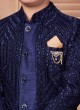 Designer Dark Blue Jacket Style Indowstern