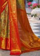 Gorgeous Golden Woven Kanjivaram Silk Wedding Saree