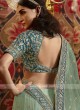 Raw Silk Lehenga Choli In Pista Green