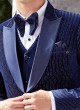 Stylish Velvet Zari Embroidered Groom Suit