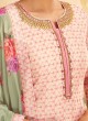 Shagufta Pink Readymade Palazzo Style Suit