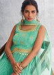 Shagufta Sea Green Floor Length Anarkali Dress with Dupatta