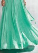 Shagufta Sea Green Floor Length Anarkali Dress with Dupatta