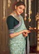 Wedding Wear Light Pista Green Woven Saree