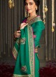 Designer Sea Green Saree with Beautiful Zari Motifs