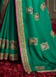 Designer Sea Green Saree with Beautiful Zari Motifs