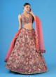 Multicolored Floral Sequins Embroidered Silk Designer Choli Suit