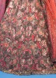 Multicolored Floral Sequins Embroidered Silk Designer Choli Suit