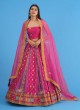 Pink And Purple Festive Wear Lehenga Choli