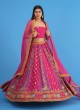 Pink And Purple Festive Wear Lehenga Choli