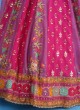 Pink And Purple Festive Wear Lehenga Choli