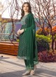 Green Rayon Readymade Pant Style Salwar Kameez