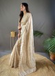 Golden Color Silk Festive Saree