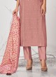 Shagufta Silk Light Peach Salwar Kameez