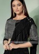 Designer black colour saree