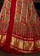 Gajji Silk Jacket Style Lehenga Choli With Ajrakh Prints