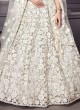 Floral Motifs Off White Readymade Lehenga Choli