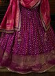 Mesmerizing Designer Silk Purple Lehenga Choli