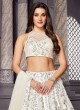 Off White Sequins Embroidered Lehenga Choli Set