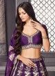 Raw Silk Lehenga Choli With Zari Work