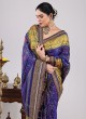 Navy Blue Wedding Wear Pure Silk Saree