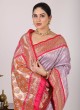 Traditional Wear Banarasi Silk Saree For Wedding