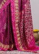 Purple Patola Woven Pure Silk Saree