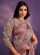 Onion Pink Party Wear Sequins Saree