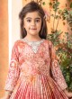 Designer Batik Printed Gown For Girls