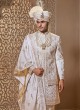 Attractive Jacket Style Embroidered Sherwani For Men