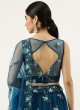 Designer Navy Blue Lehenga Choli In Net