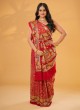Gorgeous Modal Gajji Silk Gharchola Saree With Bandhani Print