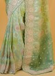 Enchanting Multi Color Banarasi silk Saree With Embroidered Border