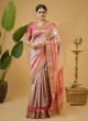 Traditional Banarasi Silk Saree With Embroidered Border