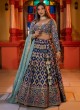 Breathtaking Blue Sequins Embellished Lehenga Choli