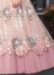 Pink Sequins Embroidered Wedding Lehenga Choli
