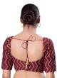 Thread Embroidered Silk Readymade Blouse