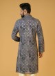 Embroidered Cotton Silk Kurta Pajama For Men