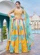 Multi Color Designer Silk Lehenga Choli With Dupatta