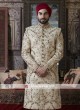 Golden Zardozi Work Sherwani