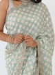 Chiffon Silk Sea Green Saree