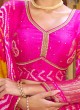 Beautiful Pink Gaji Silk Trendy Lehenga Choli With Bandhani Dupatta