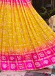 Beautiful Pink Gaji Silk Trendy Lehenga Choli With Bandhani Dupatta