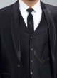 Black Tuxedo Suit In Imported Fabric