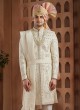 Groom Zardosi Embroidered Sherwani Set In Art Silk